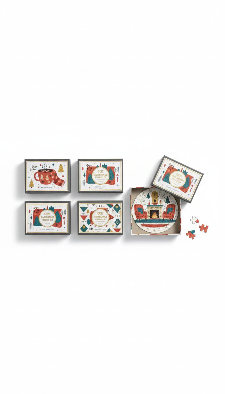 Cozy gatherings mini puzzle set