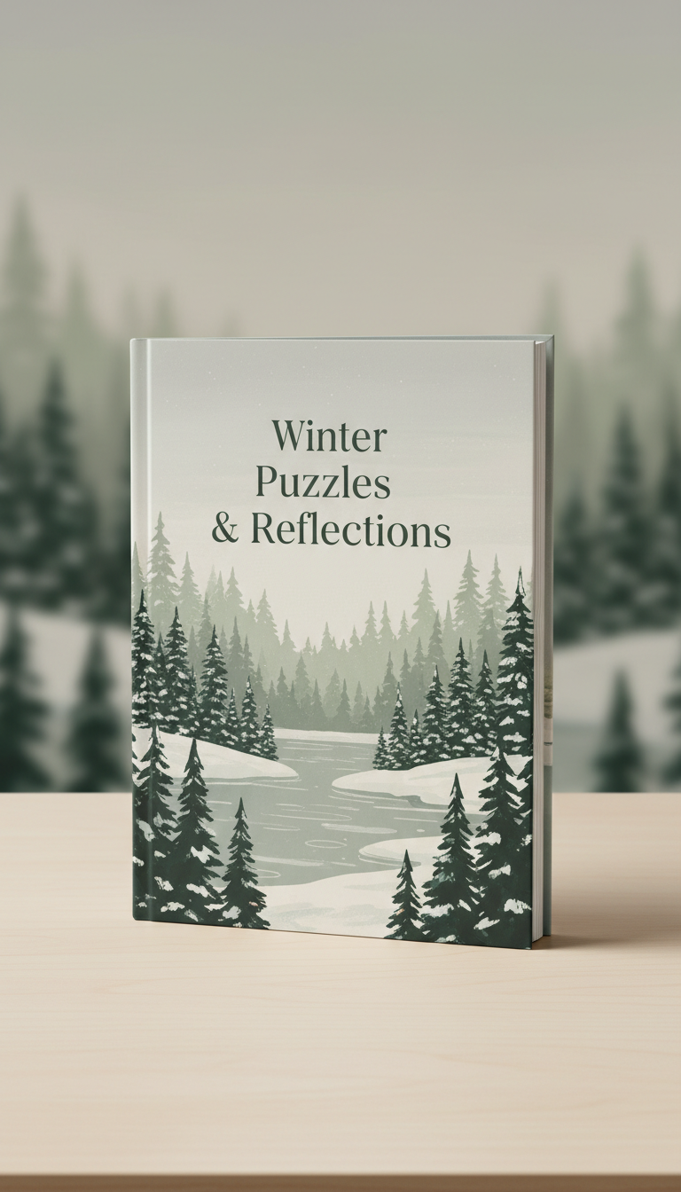 Winter Puzzles & Reflections Book