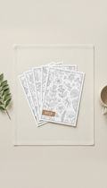 Illustrated Coloring Sheets Set PDF
