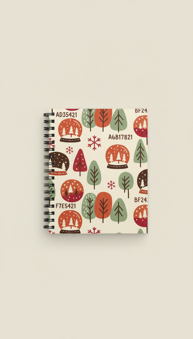 Winter Whimsy Spiral Activity Pad