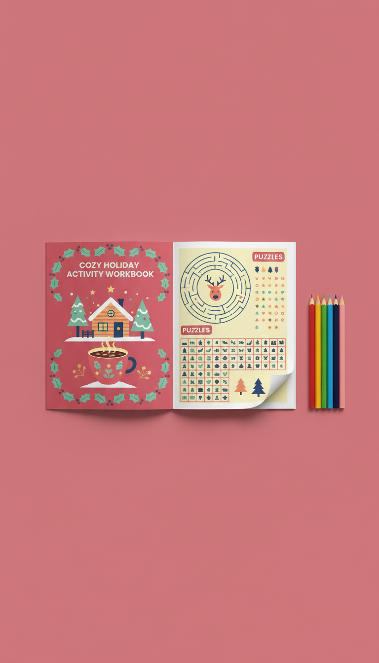 Cozy Holiday Activity Workbook PDF