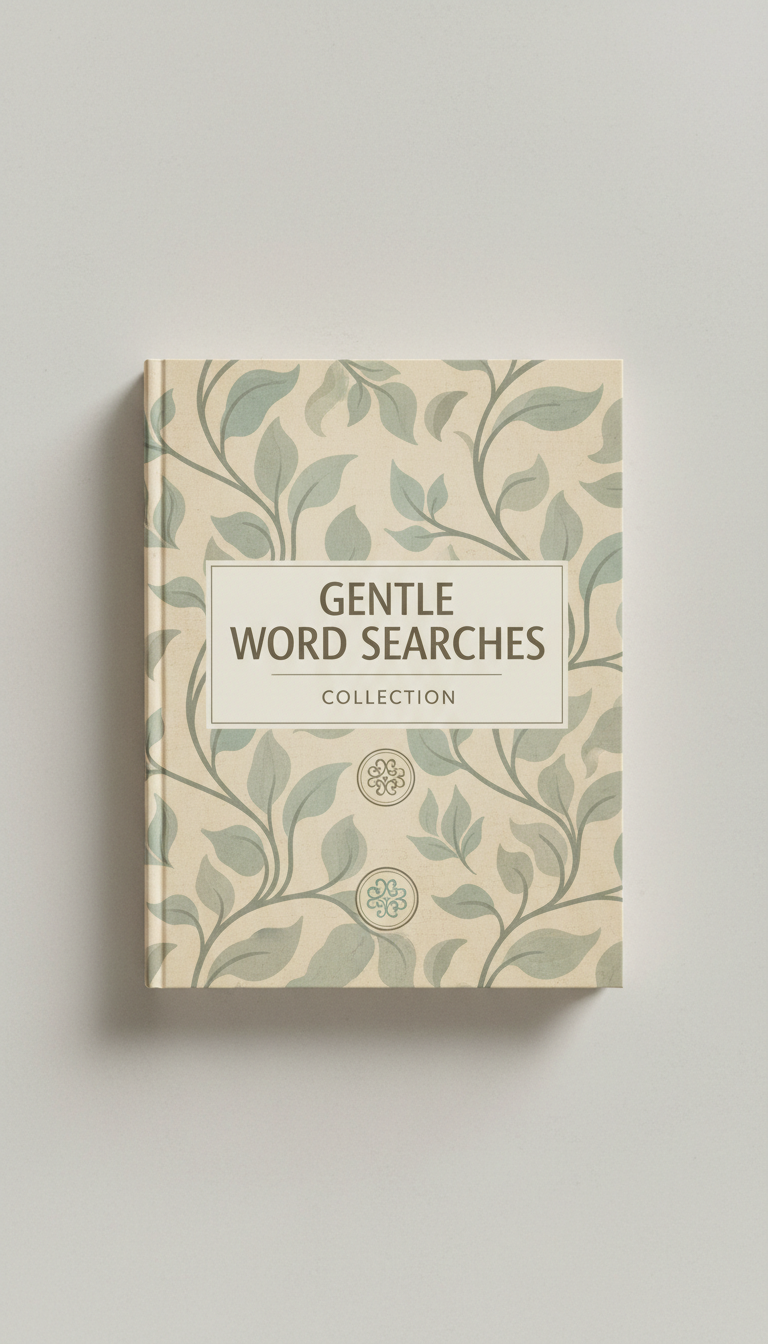 Gentle word searches whimsical design
