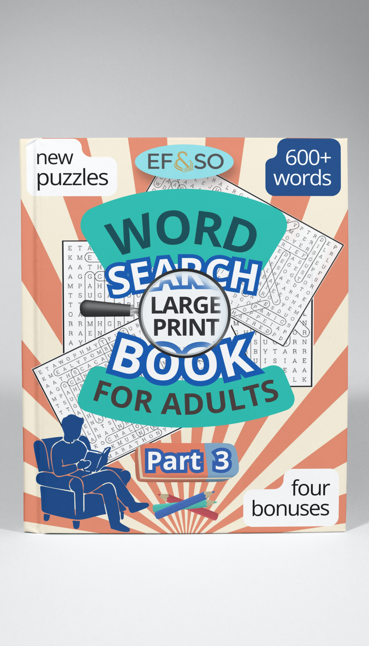 EF&SO Series. Word Search Book for Adults: Large Print. PART 3. (Printable PDF)