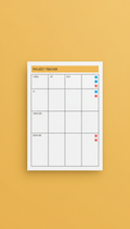 Minimalist Project Tracker Sheet PDF