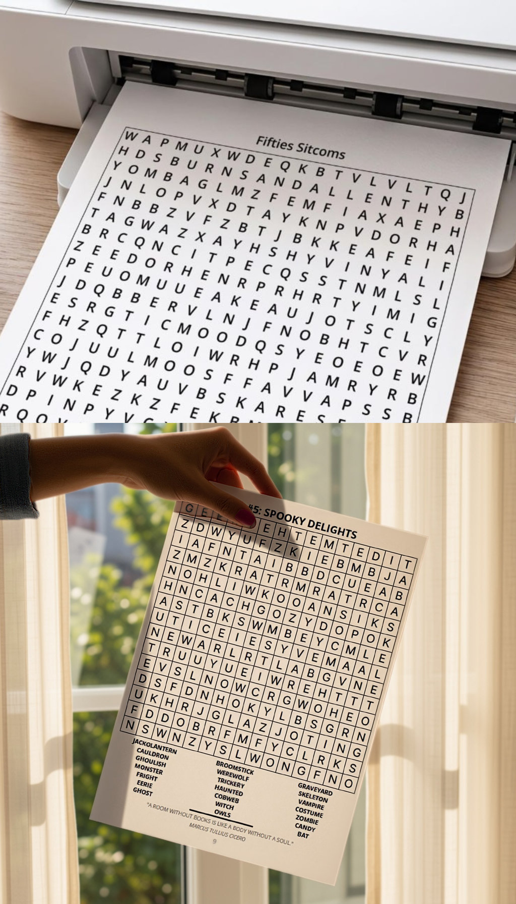 EF&SO Series. Word Search Book for Adults: Large Print. PART 2. (Printable PDF)