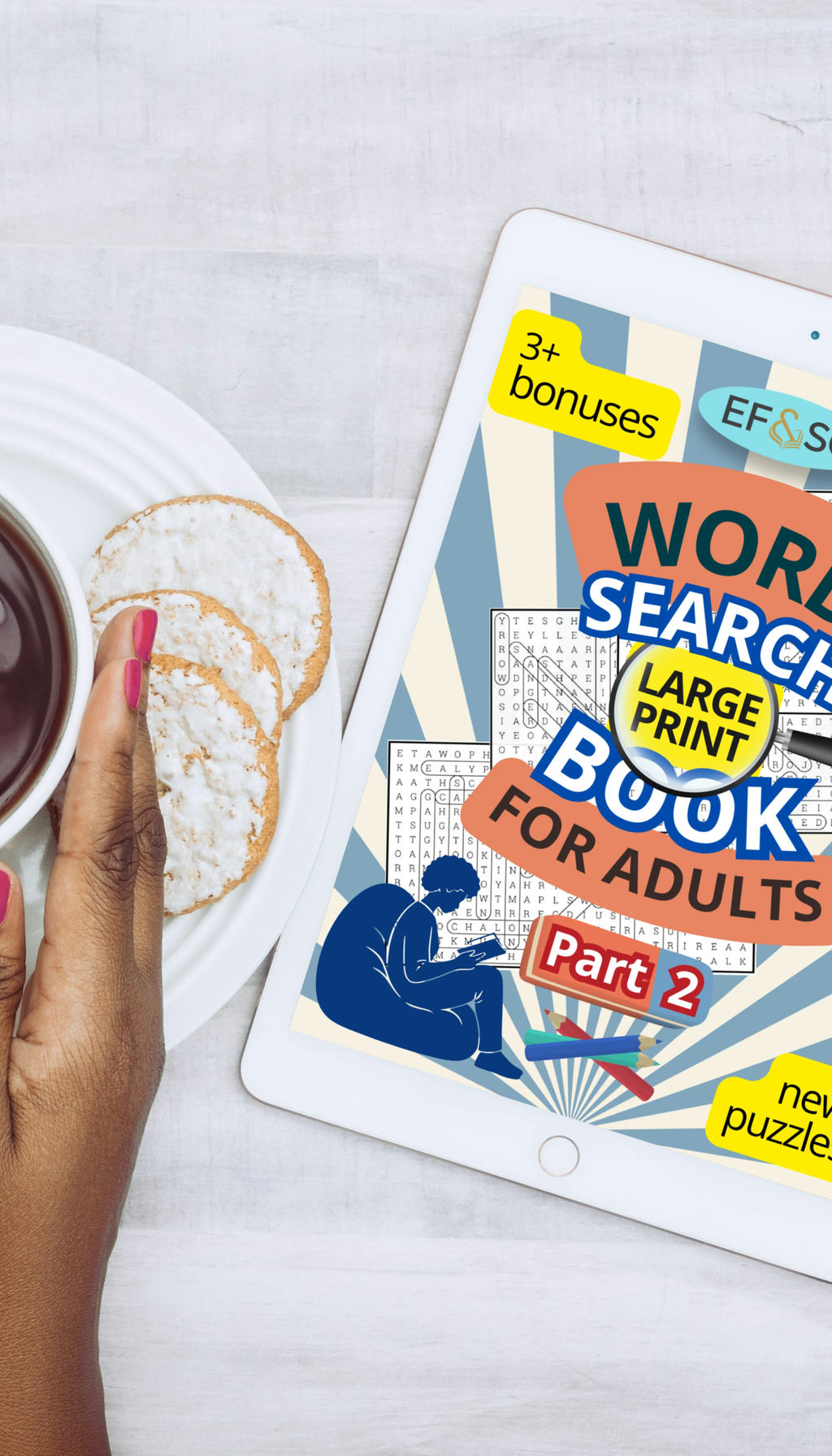 EF&SO Series. Word Search Book for Adults: Large Print. PART 2. (Printable PDF)