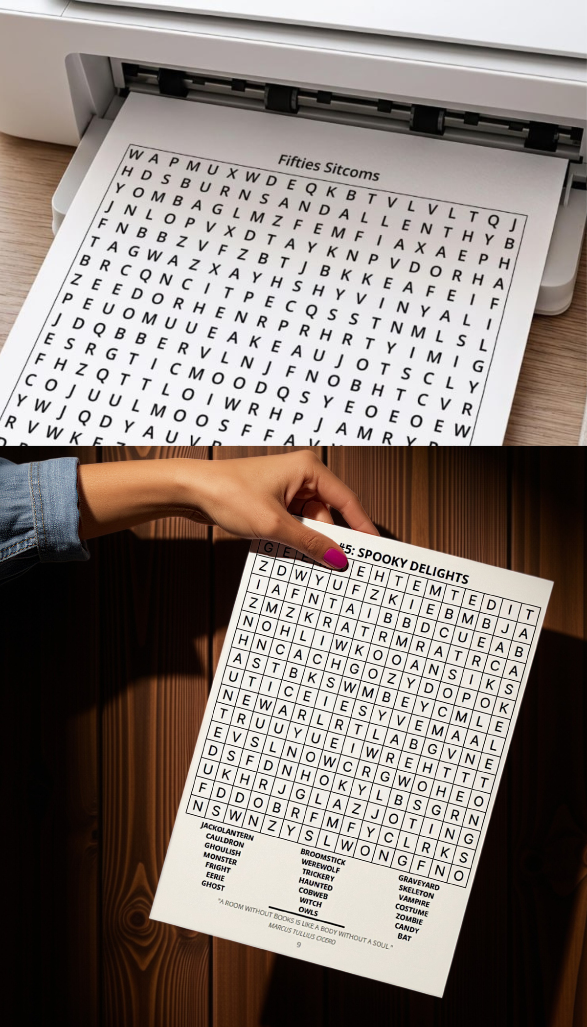 EF&SO Series. Word Search Book for Adults: Large print. PART 1. (Printable PDF)
