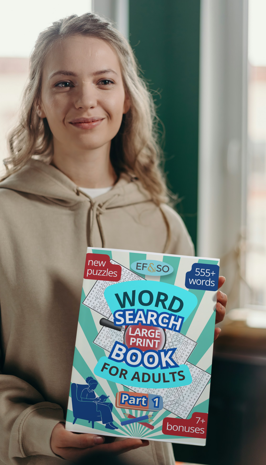 EF&SO Series. Word Search Book for Adults: Large print. PART 1. (Printable PDF)