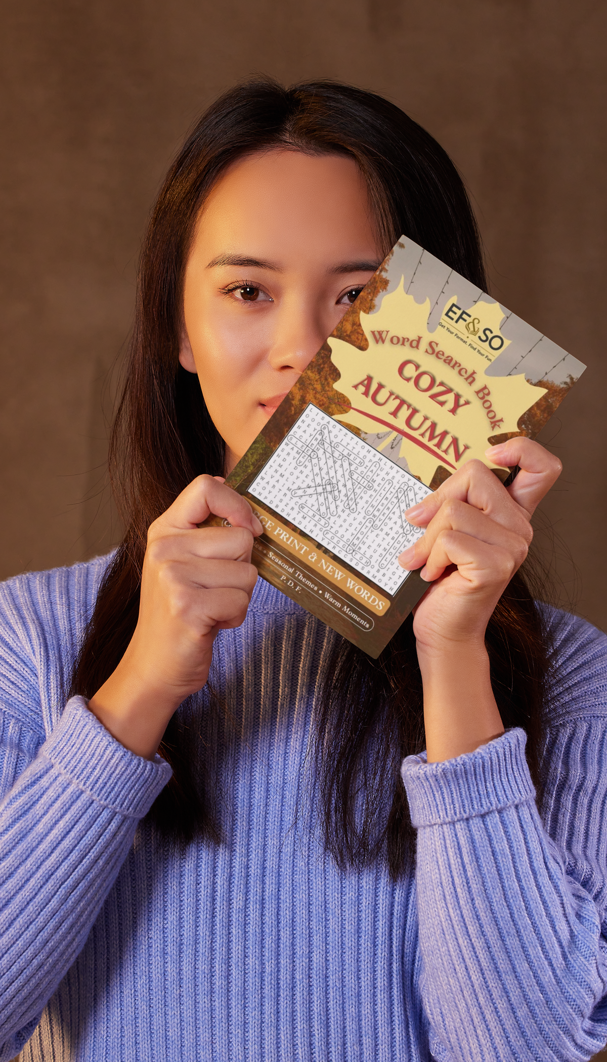Cozy Autumn. Word Search Large Print (Printable PDF)