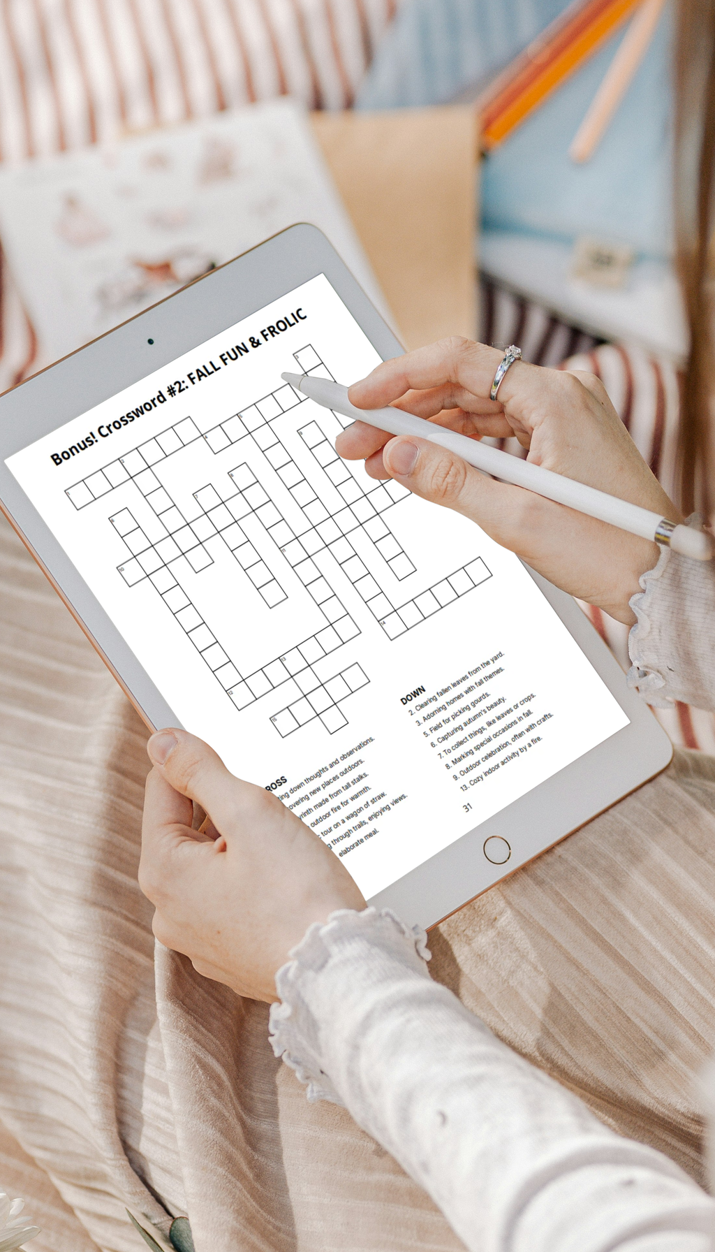 Cozy Autumn. Word Search Large Print (Printable PDF)