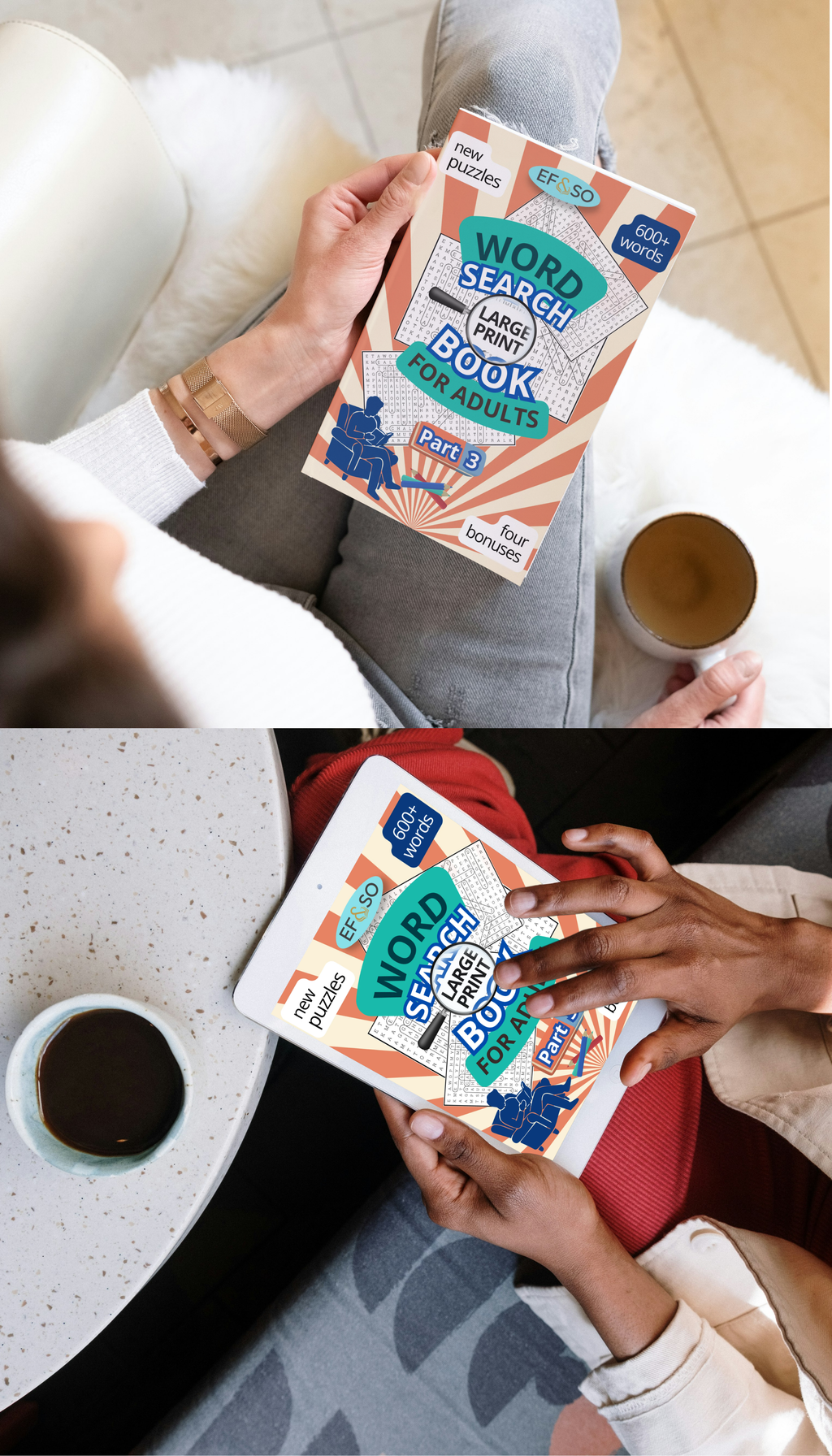 EF&SO Series. Word Search Book for Adults: Large Print. PART 3. (Printable PDF)