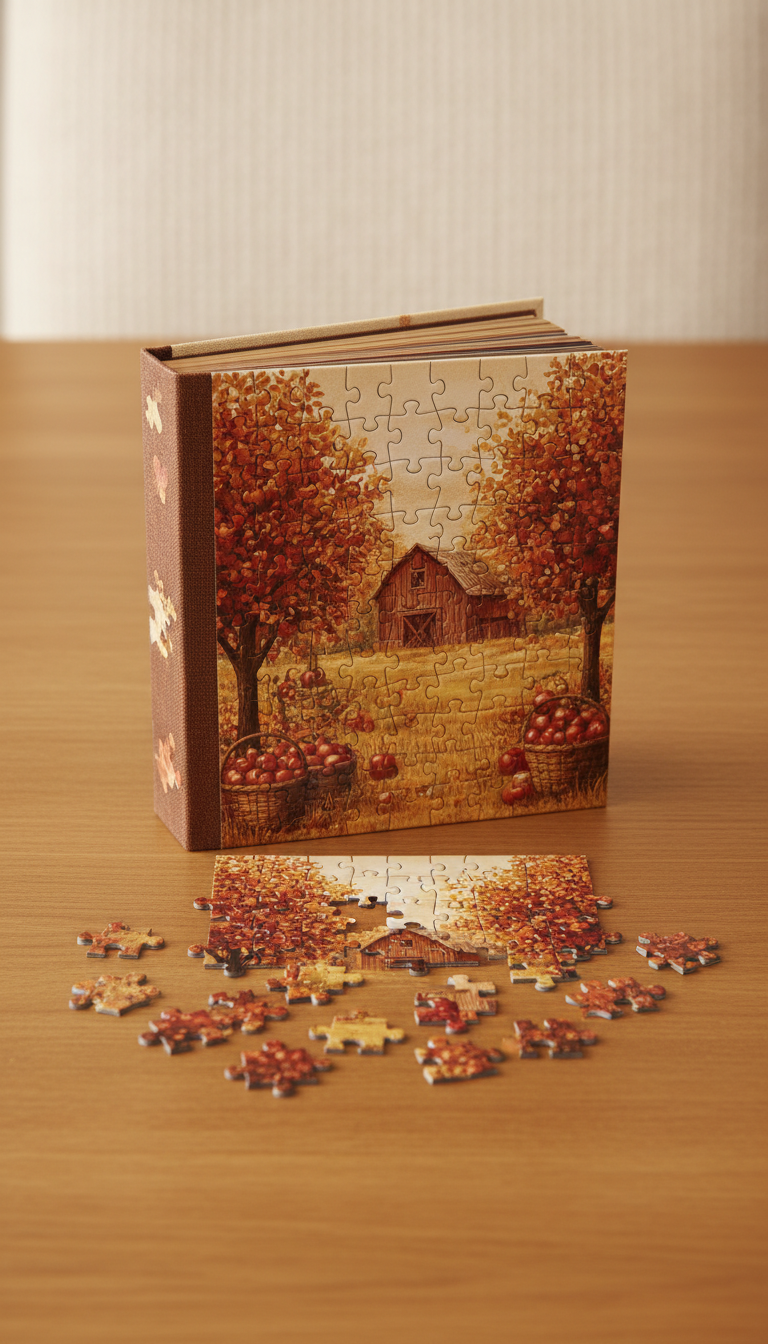 Autumn Orchard Puzzle Book